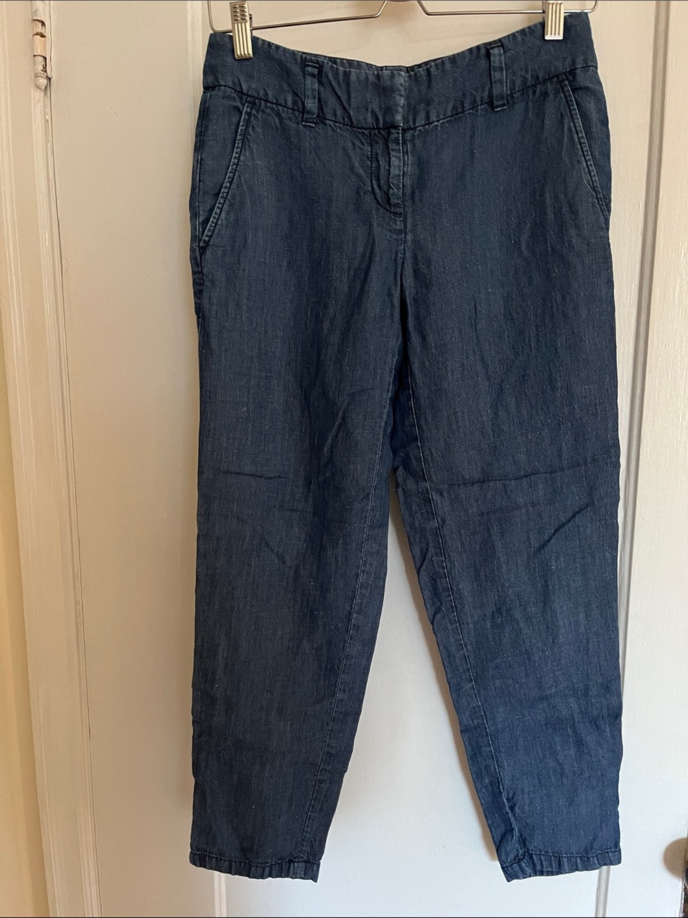 Ann Taylor Linen Blend Cropped Pants Jeans
